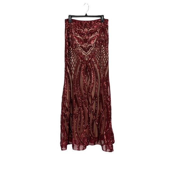 Camille La Vie Dresses & Skirts - Camille La Vie Sequins Skirt Maxi 10 Side Zip